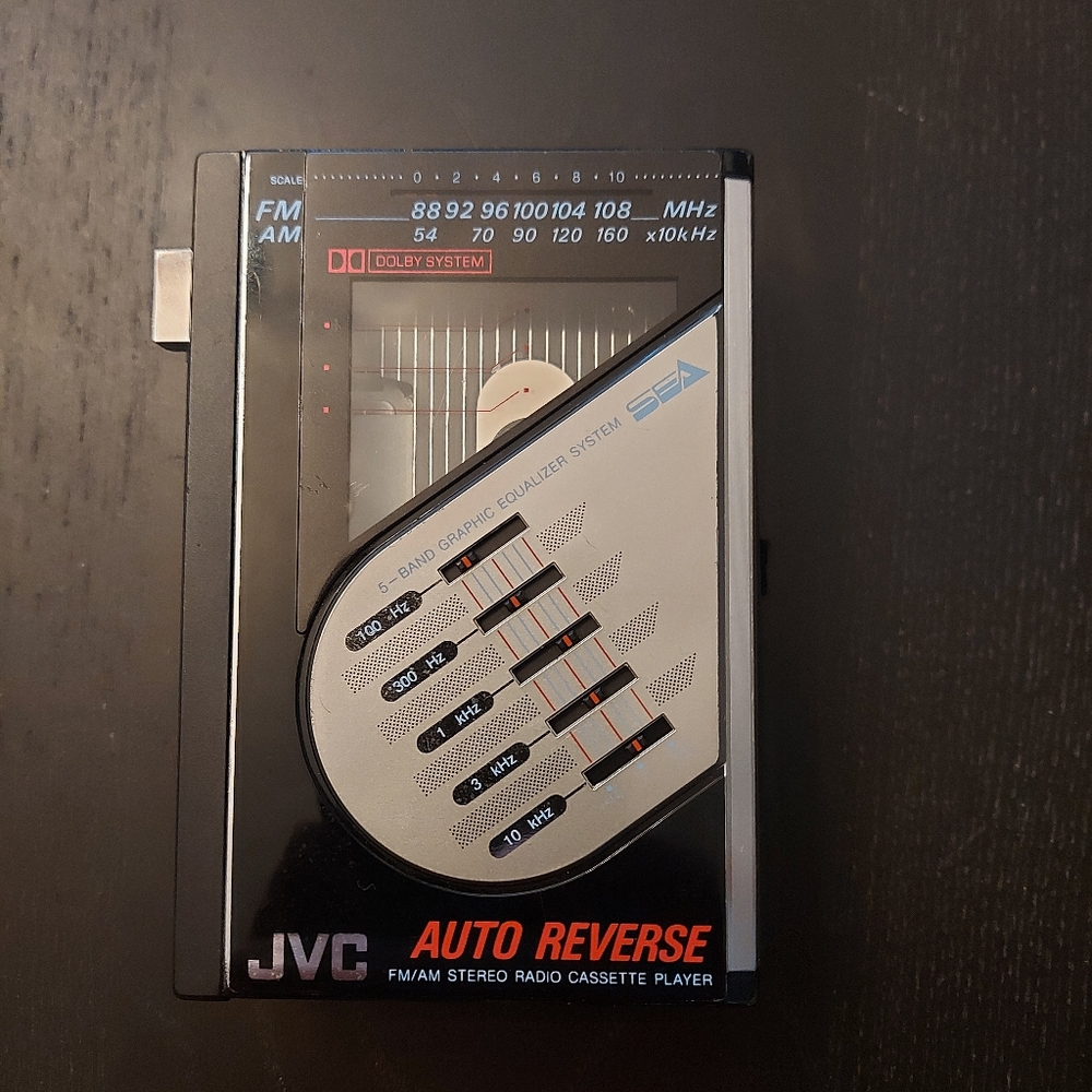 Vintage JVC CX-F3K FM/AM‎ Stereo Radio Cassette Player 1987 For Parts Only,.